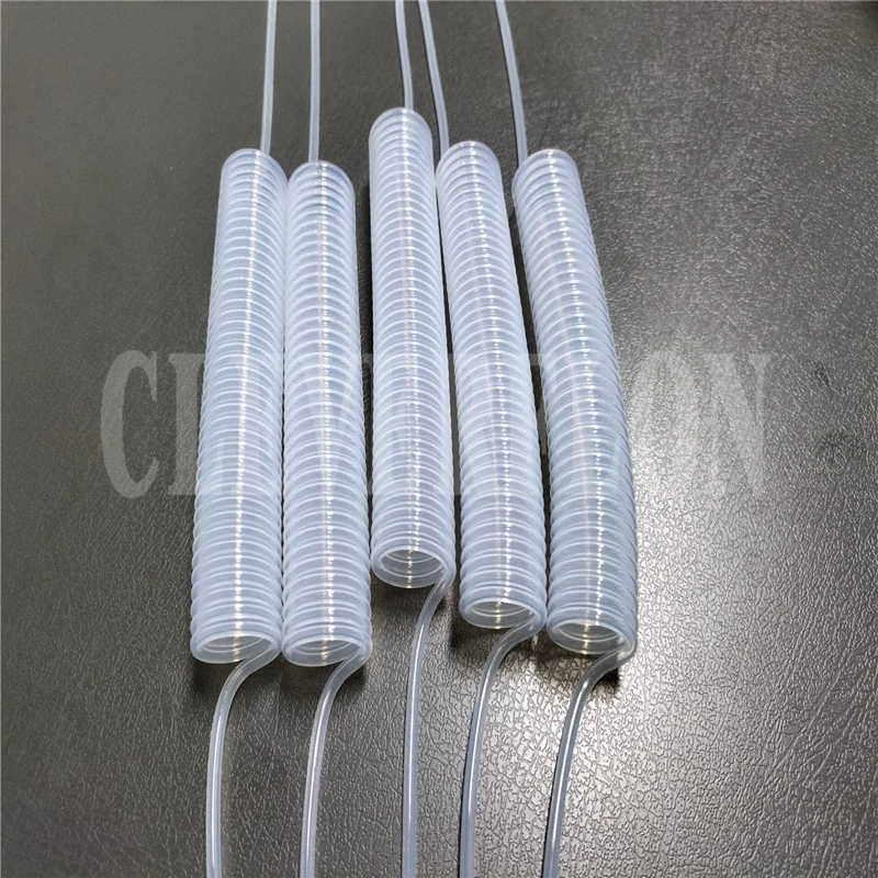 Transparent FEP Coil Air Spiral Hose Pipe