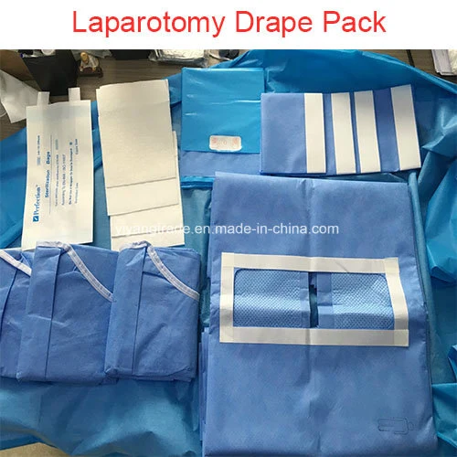 Laparotomia estéreis descartáveis cirúrgica Pack