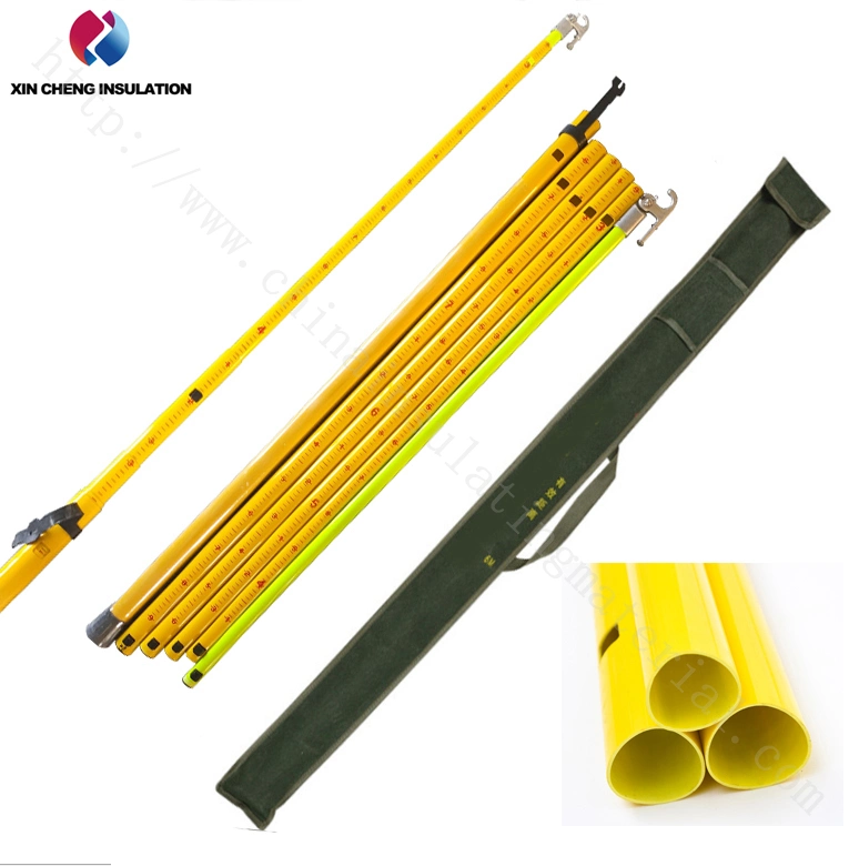 with Scale Fiberglass Insulated Telescopic Triangle Hot Stick/Operating Rod