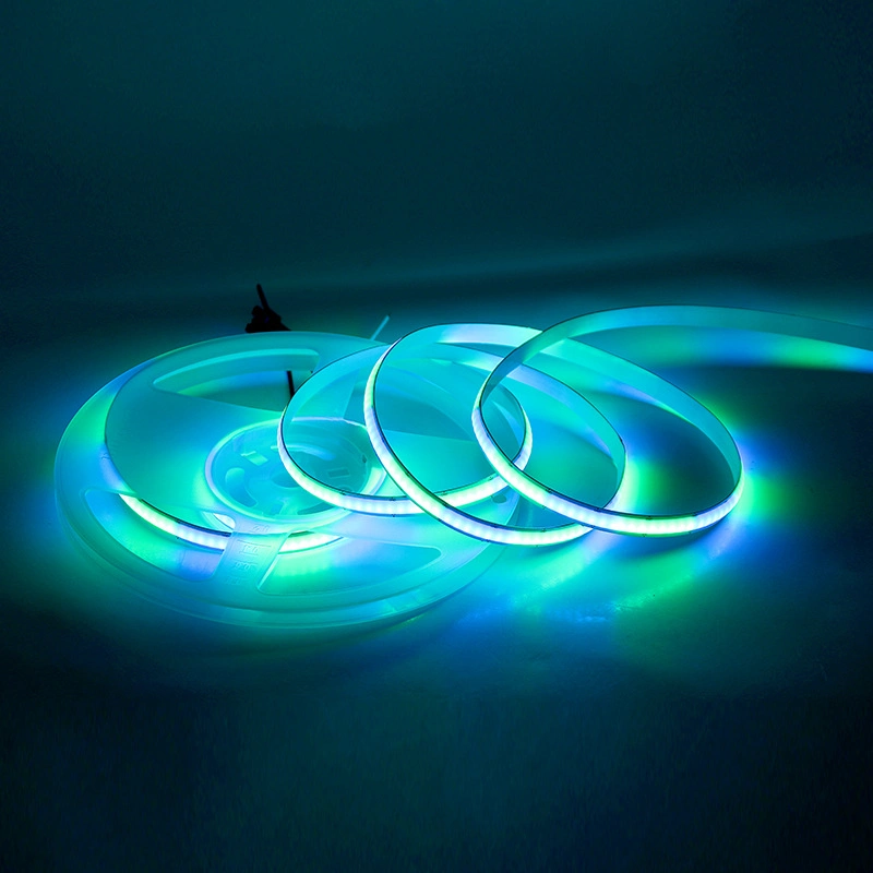 Running Water Chasing COB Tape Light Warm Cold White 3000K 4000K 6000K Addressable COB LED Strip Lights