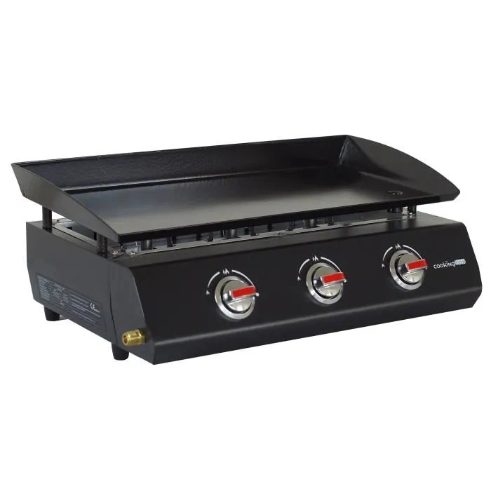 Churrasqueira a gás Plancha com 3-Burner Grill