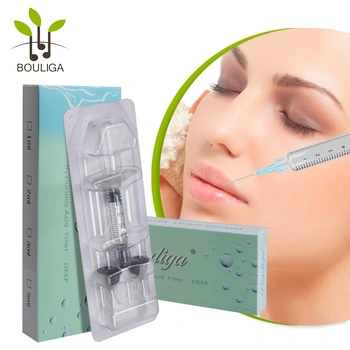 2ml Cross-Linked relleno dérmico de ácido hialurónico relleno inyectable para labio