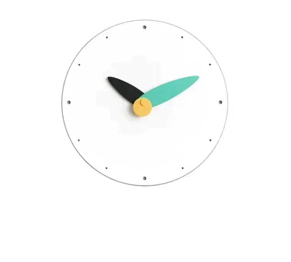 Modern Vogue Colorful Silent Sweep Round Home Art Decorative Wall Clock