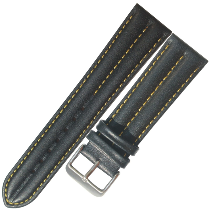 22mm 2 Pieces Fashion High quality/High cost performance Leather Watch Strap