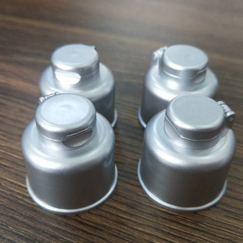 Hot Sale Gold Color UV Flip Top 28mm Plastic Screw Flip Cap for Bottle, PP UV Gold Lid