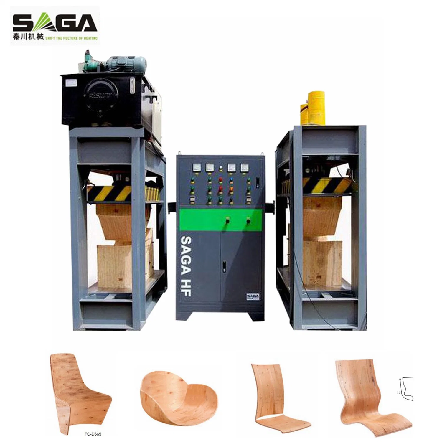 La prensa de flexión de la madera de alta frecuencia de la máquina para contrachapado curvado Yx80-SA