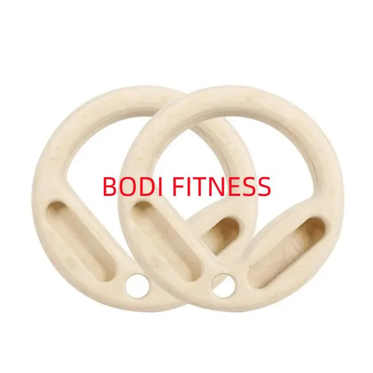 High quality/High cost performance Wood Adjustable Straps Gym Gymnastic Rings