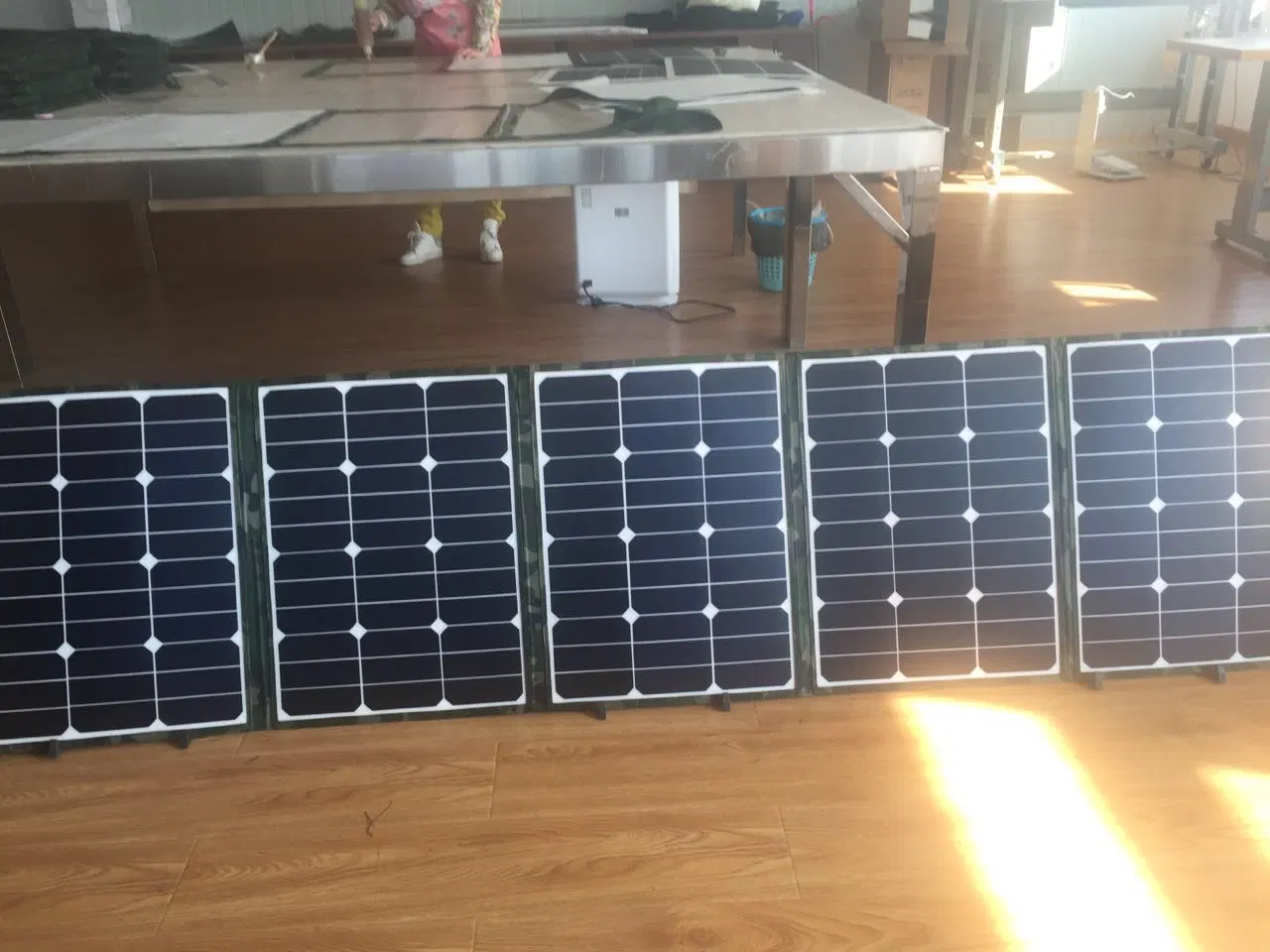 Plegable 250W con cargador solar Sunpower celda para camping