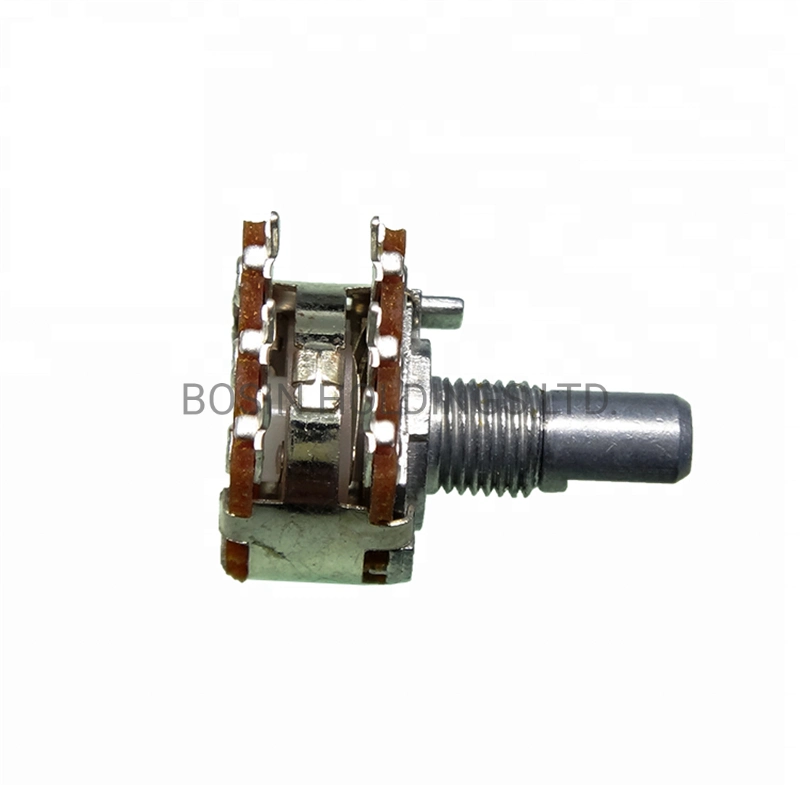 Customized Carbon Film 6 Pins Dual Gang 16mm Rotary Potentiometer