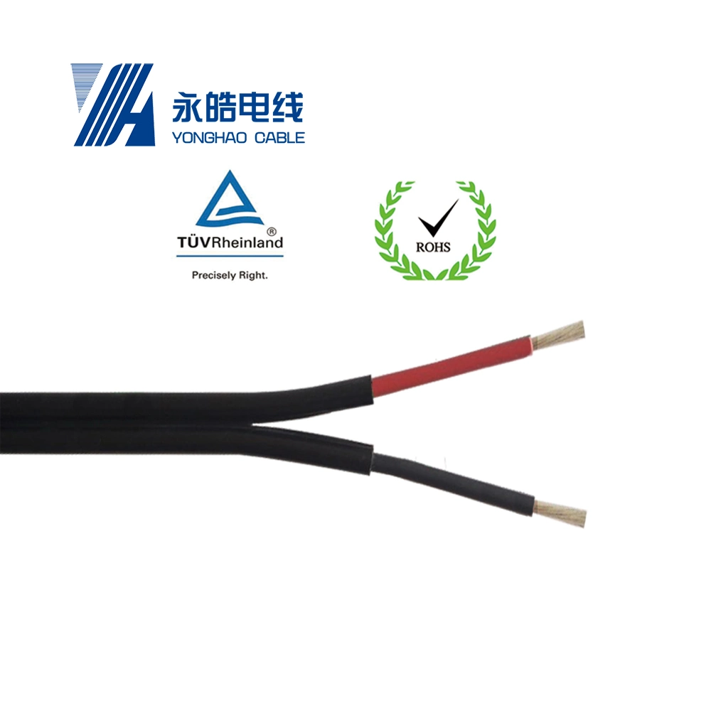 TUV H1z2z2-K PV1-F Xlpo XLPE sistema Solar Fotovoltaica flexible Cobre PV cable eléctrico de panel solar 2,5 mm2 4 mm2 6 mm2 10 mm2 16 mm2 Cable solar eléctrico de 25 mm2 CC