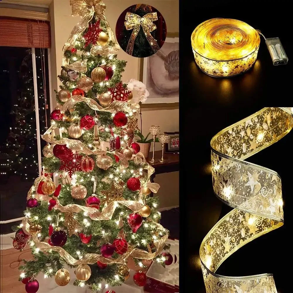 Weihnachtsbaum Kupferdraht LED-Ribbon Lichter Fairy Bögen