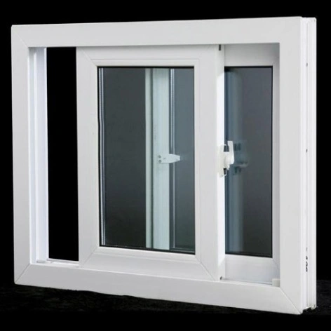 Quality Double Glass Casement Slinding Window Plastic Steel PVC UPVC Windows