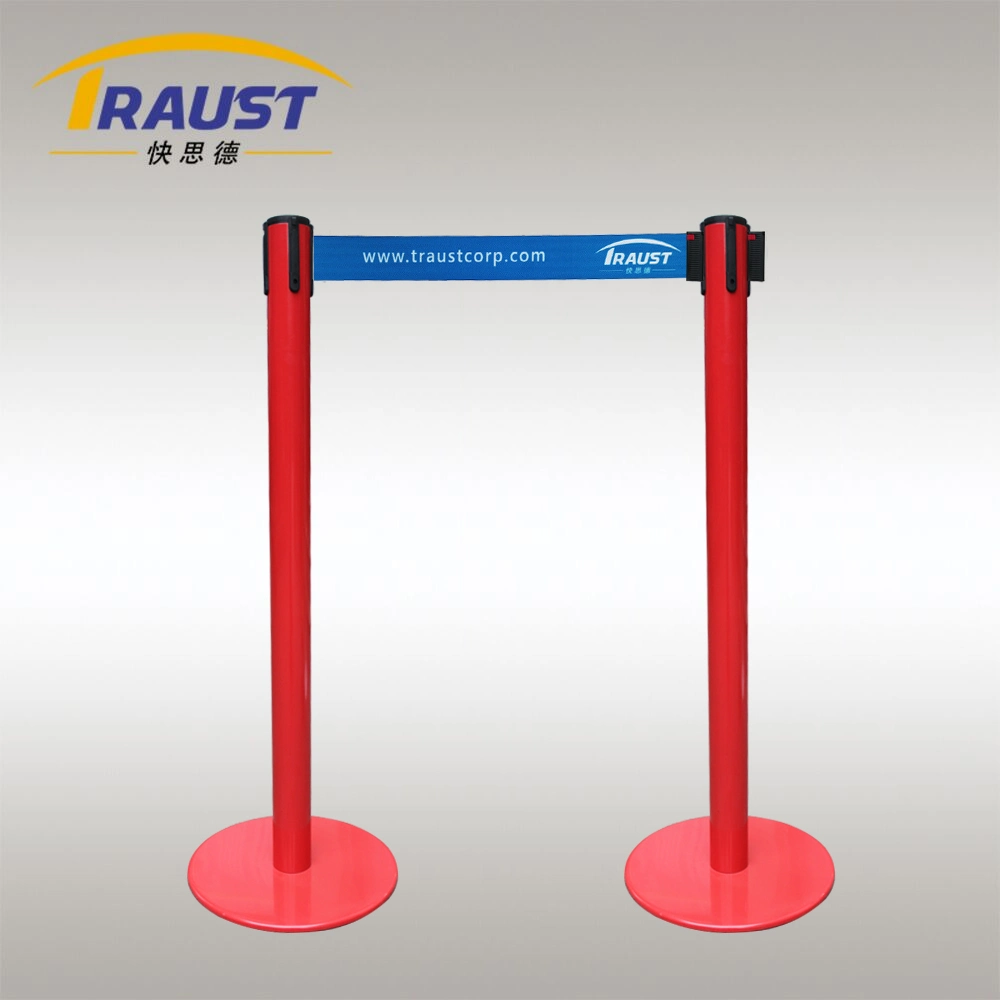 Retractable Belt Chrome Stanchion Queue Line Control Barrier