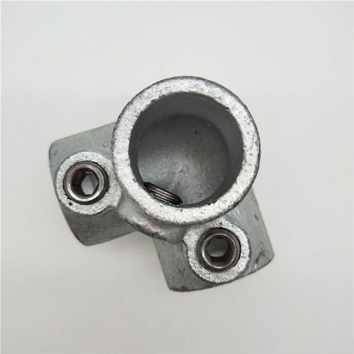 Galvanized Iron 128 3 Way 90 Elbow Key Clamp Fitting Fit for Od 48.3mm Pipe