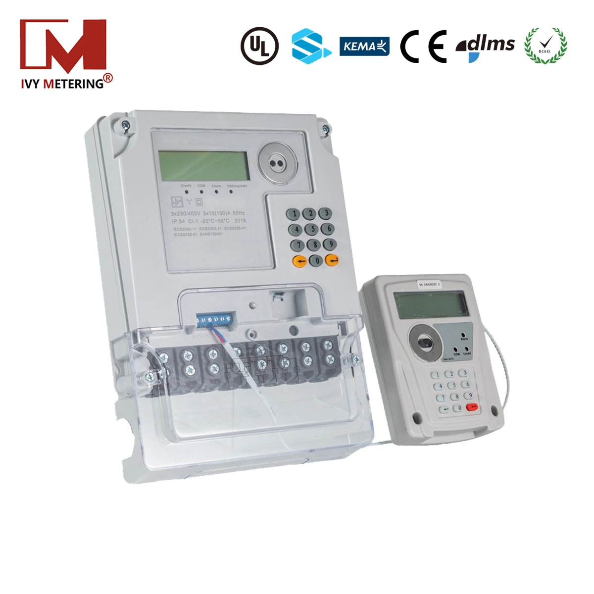 Made in China IR Single Phase Energy Meter LCD Display