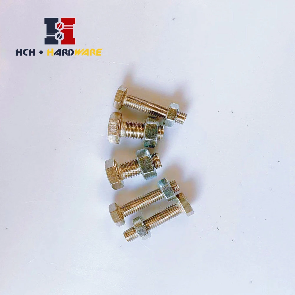Flat Hex Stainless Steel Screws Bolts Nuts Lock and Flat Gasket Washers