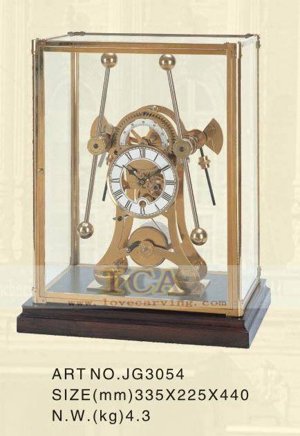 Home Desk Table Top Decoration Factory Price Bronze Clock