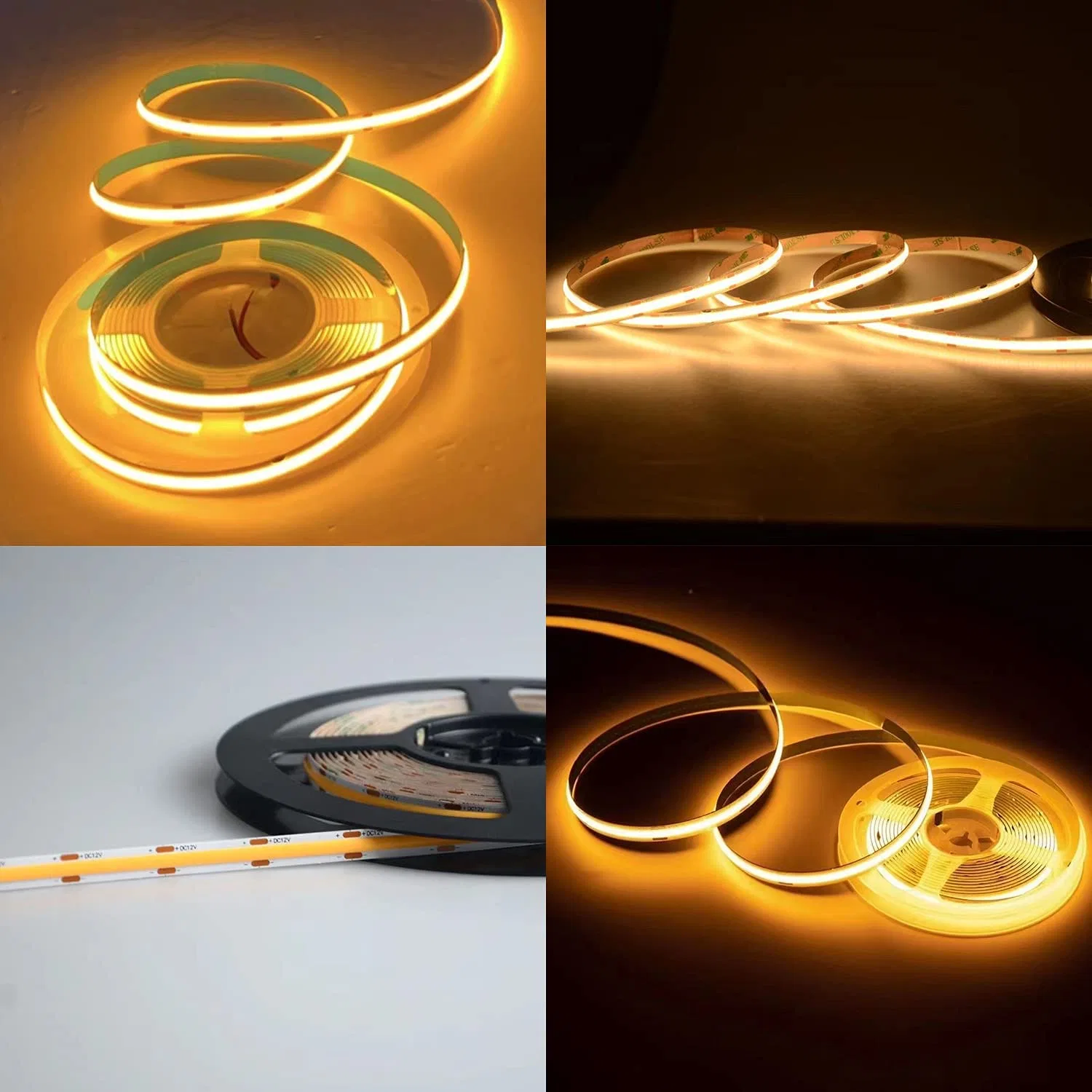 High CRI Wholesale/Supplier DC24V COB 480 Chips Lights Strip Indoor Outdoor Decoration Waterproof Profile Light COB LED Strip