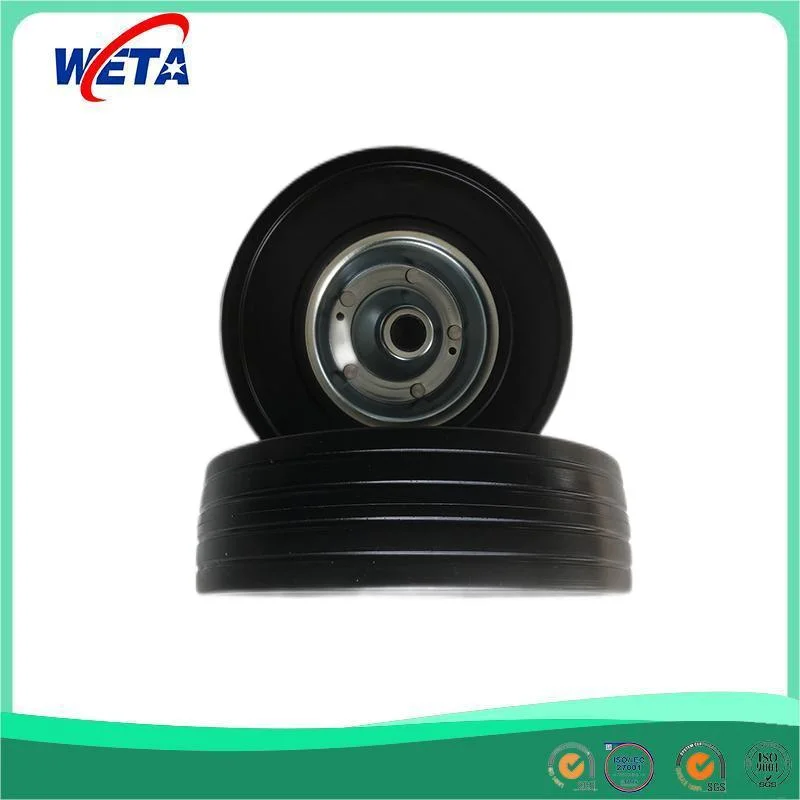 Rubber Powder High Quality Galavanization No-Need Inflat Solid Rubber Wheel