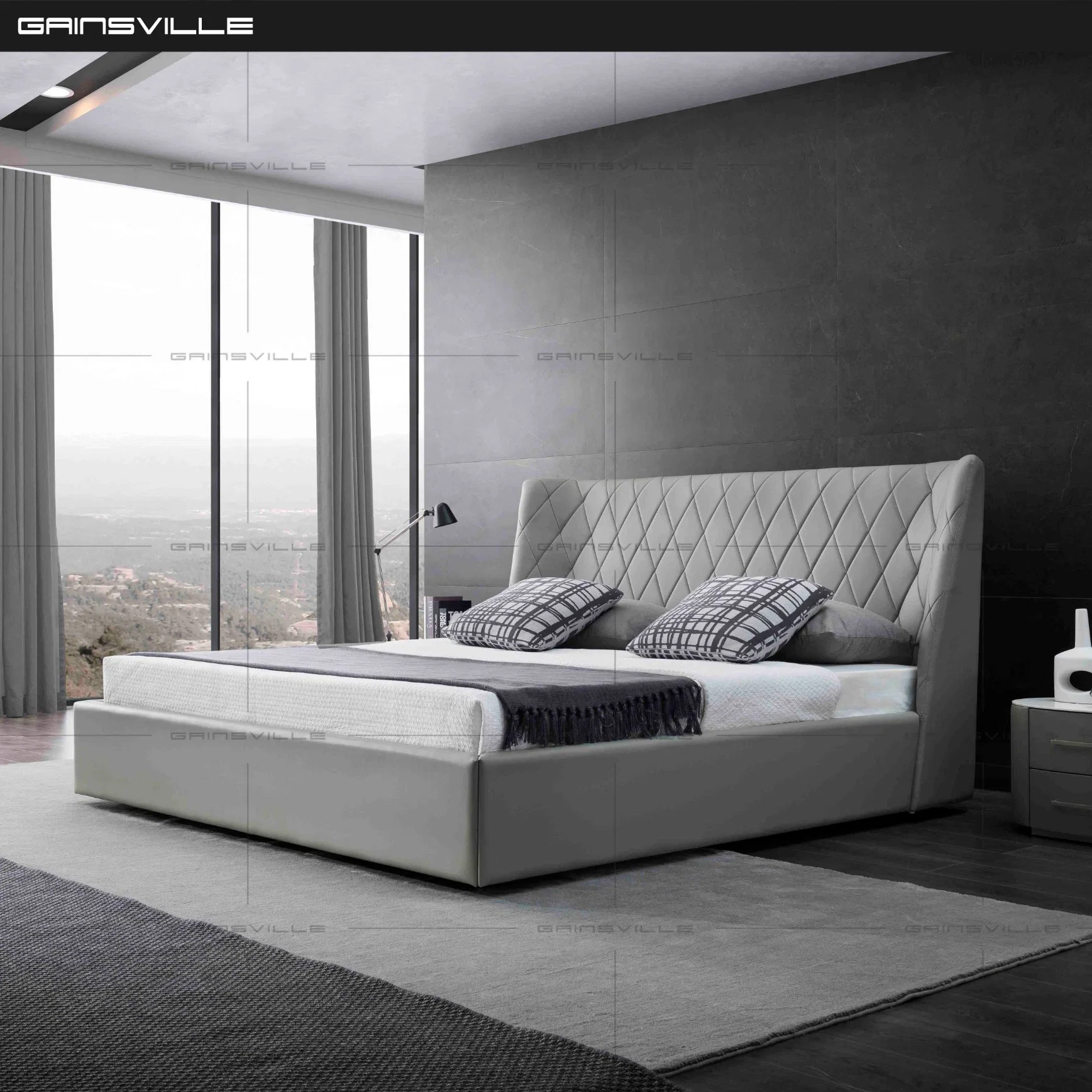 Домашняя мебель роскошь мебель современная кровати Италия кровать для GC1825