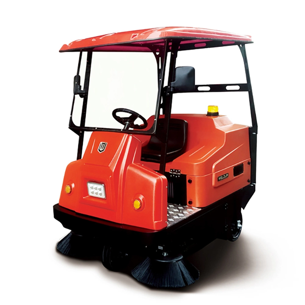 China Manufacturer Industrial Electric Runway Floor Cleaning Equipment Street Road Ride-on Floor Sweeper Machine