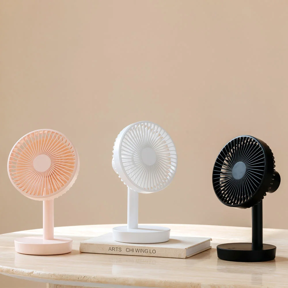 Good Quality Rechargeable Rotation Portable Adjustable USB Mini Desk Fan for Outdoor