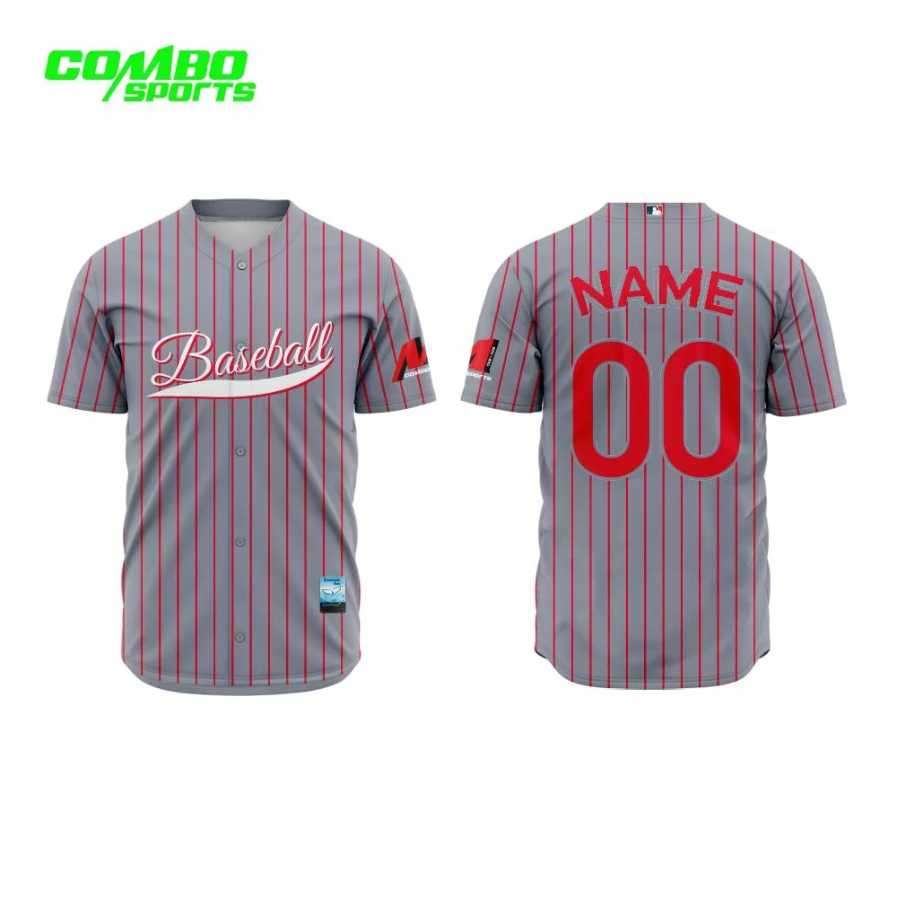 Sublimation Jersey Customized Design Sports Wear Recycled Baseball Shirt