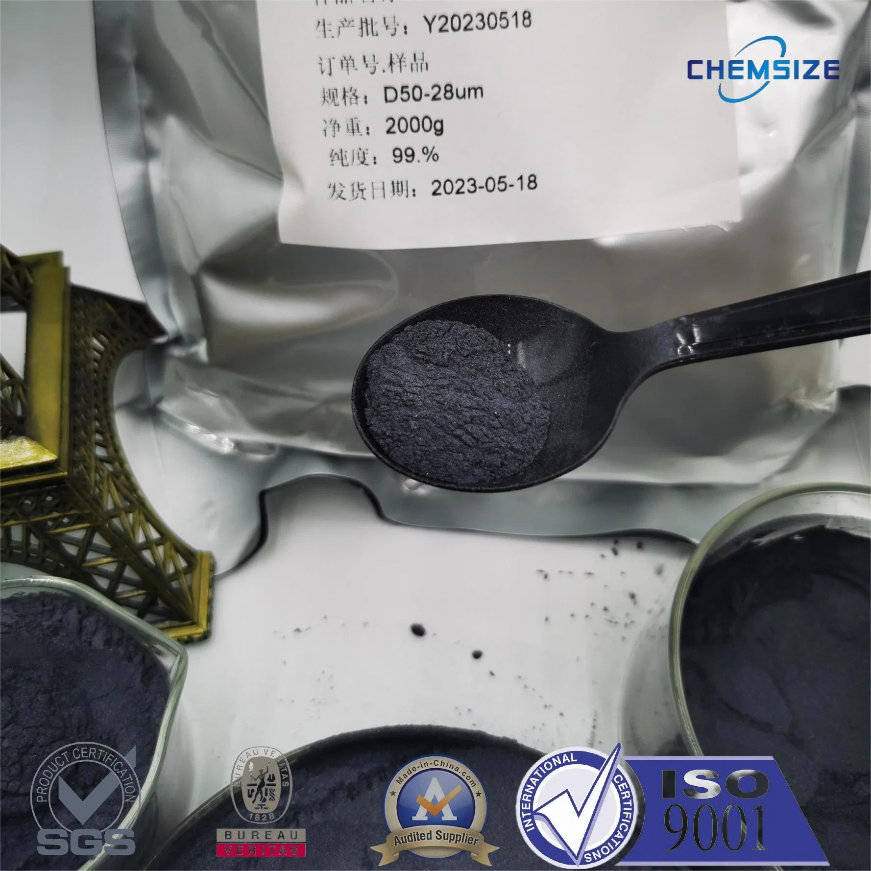 High Purity Si Silicon Metal Powder 325 Mesh