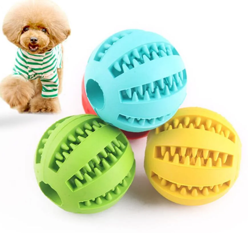 Dog Hollow Cleaningteeth Ball with Bell Puppy Training Ball Pet Supplies