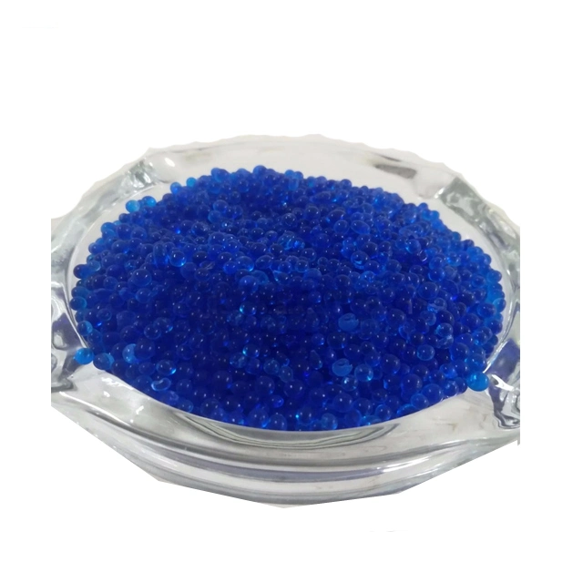 Tipo de venta al por mayor de un desecante indica 1-3mm Blue Silicagel