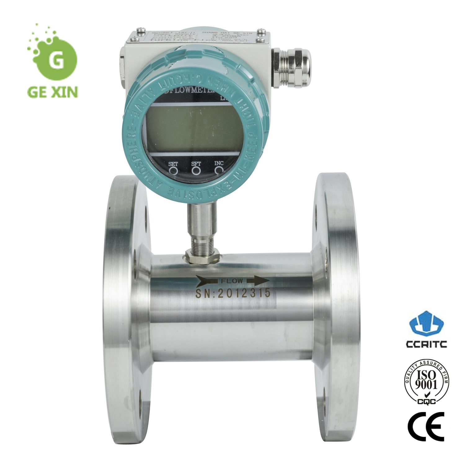 Medidor de flujo de turbina de ultra baja temperatura para nitrógeno líquido con ISO (GXLWGY)