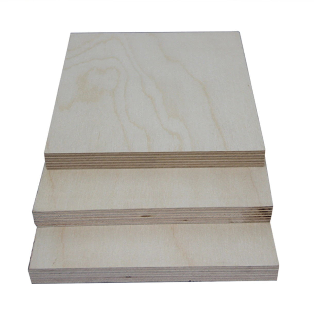 Fábrica 220 * 2440 mm Birch contraplacado barato Birch contraplacado comercial para móveis