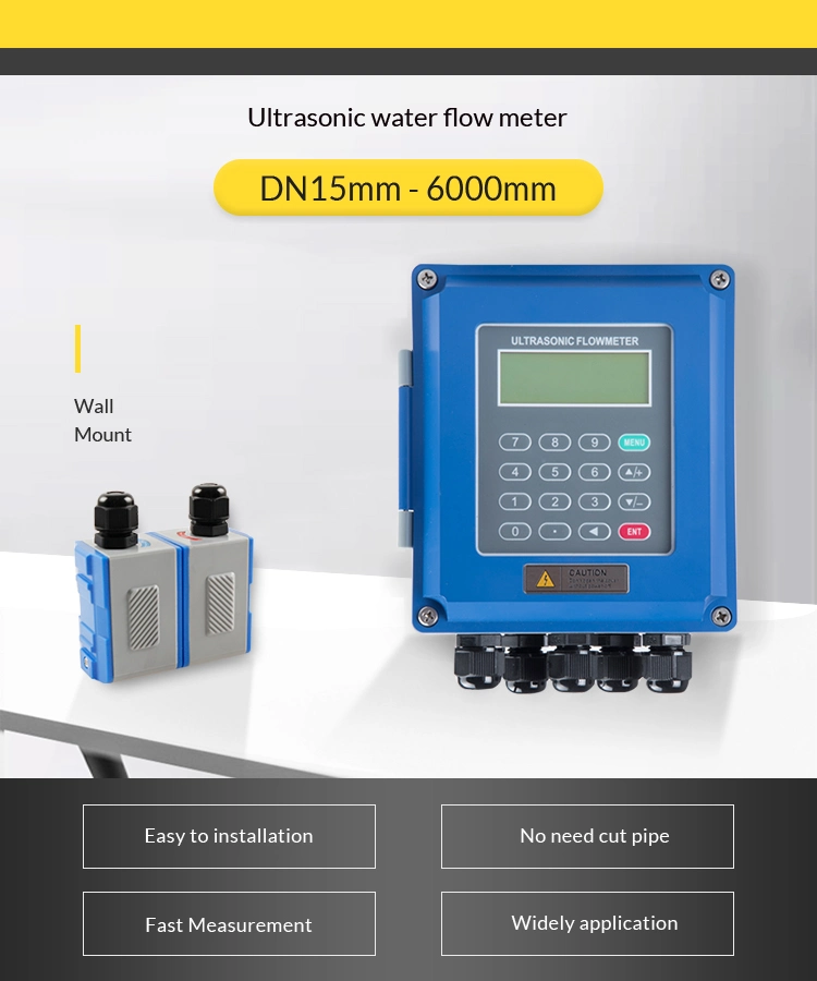 Rendimiento de alta calidad/alto costo de medidor de flujo volumétrico de agua el caudalímetro ultrasónico tipo portátil