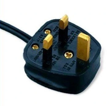 British Cable with UK 3 Prong Plug Mains Leads Homes Computer PC Laptop Mickey Mouse Bsi Power Lead