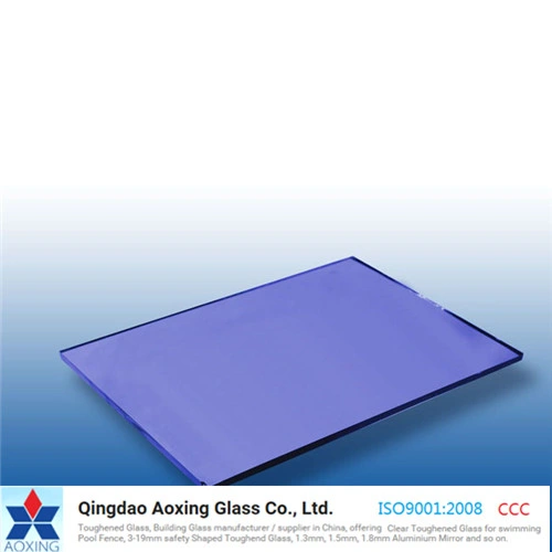 Lake Blue/Color/Tinted/Clear Toughened/Float Reflective Glass for Building/Window