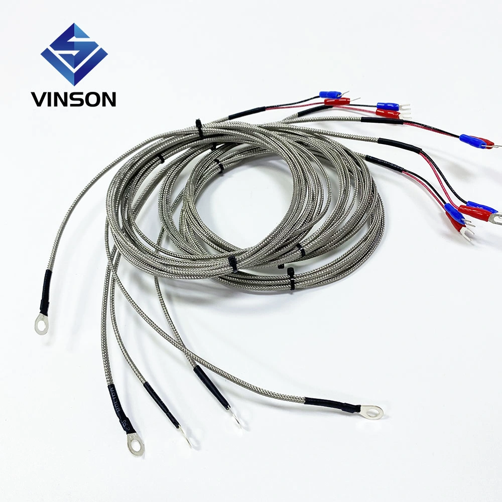 Vinson Class a 3 Wires PT100 4X40mm Temperature Sensor Thermal Resistance Rtd Thermocouple