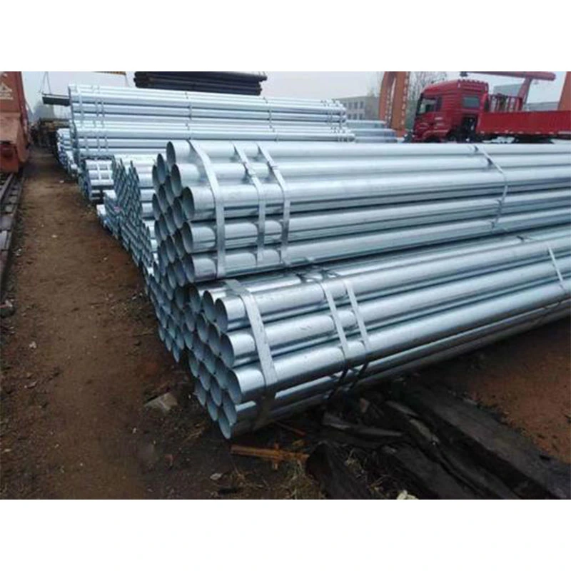 Ms de acero soldado REG T195 T235 En10219 EN10210 S235JR S355JR S355 S355J2h tubos redondos de acero galvanizado