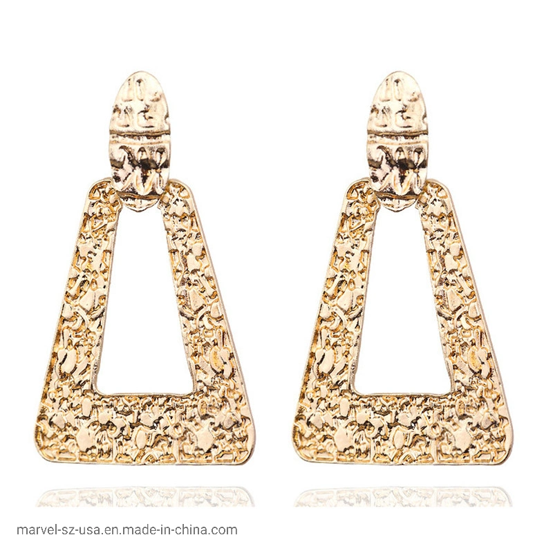 Women Vintage Big Geometric Hanging Earring Fashion Imitation Jewelry