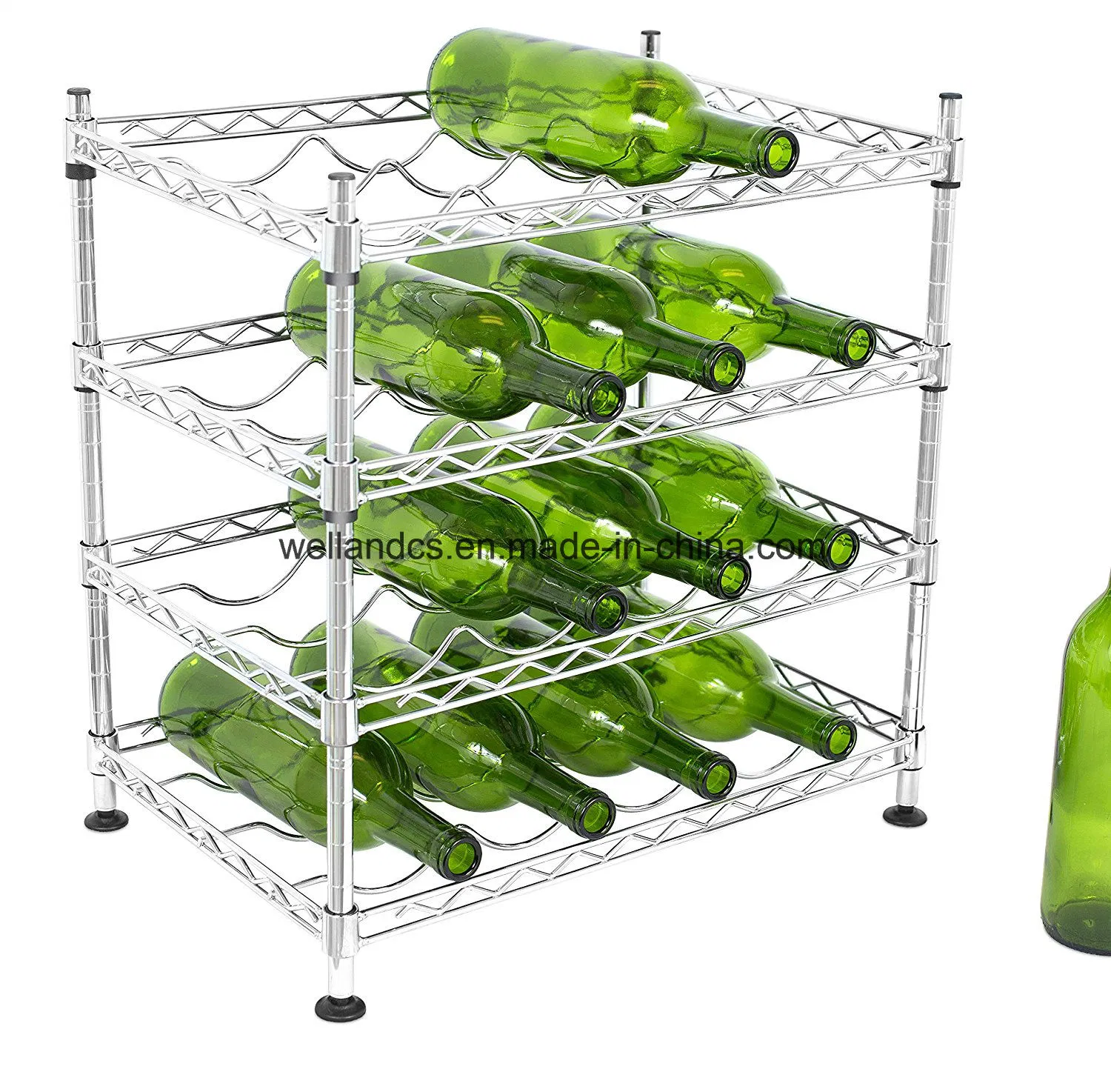 DIY Metal Wire Wine Bottle Rack Champagne Beer Drinks Storage Holder