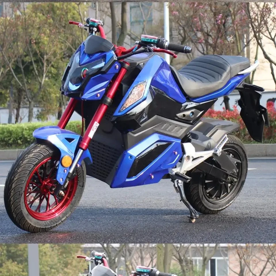 Bonne qualité 1000W scooter cyclomoteur électrique prix bon marché bleu motos avant arrière scooter électrique de frein à disque pour les adultes