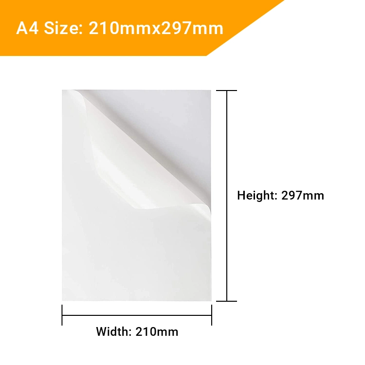 Custom Size A4 Writing Paper Stickers Hot Sale Label Thicker Base Paper