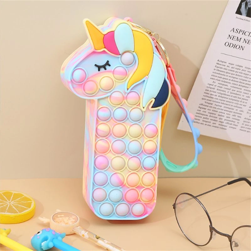 Stationery Box DIY Silicone Pen Bag Pen Box Children&prime; S Function Pencil Box