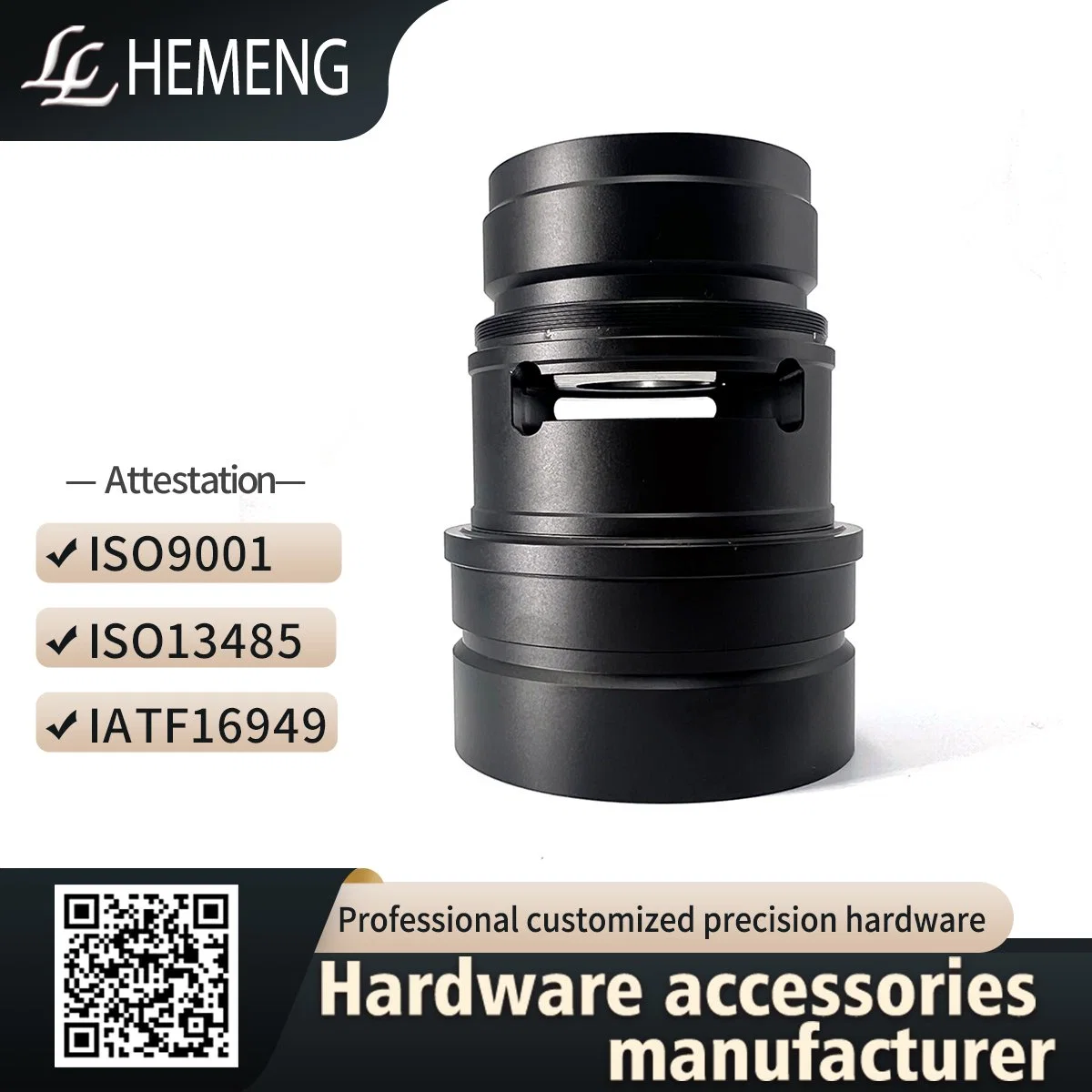 Customized Metal Aluminum CNC Machining Camera Optical Lens for Lens Assemblies (ISO9001/IATF16949)