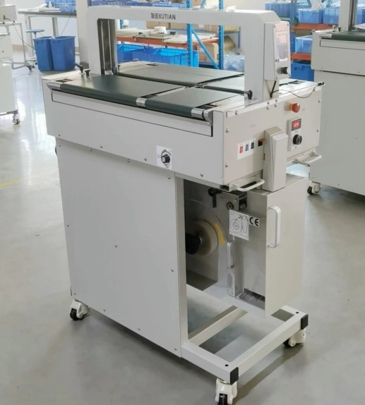 Sunpack High Tension Double Belts Table Banding Machine for Food Tray Manual Book and Medicine Boxes