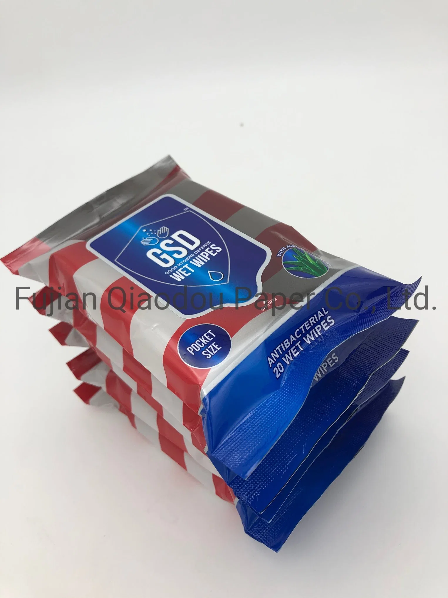 China Qiaodou Manufacturer 75% Alcohol Portable Cleaning Wet Wipes Disinfectant Wipes Antibacterial Cleaning Wipes