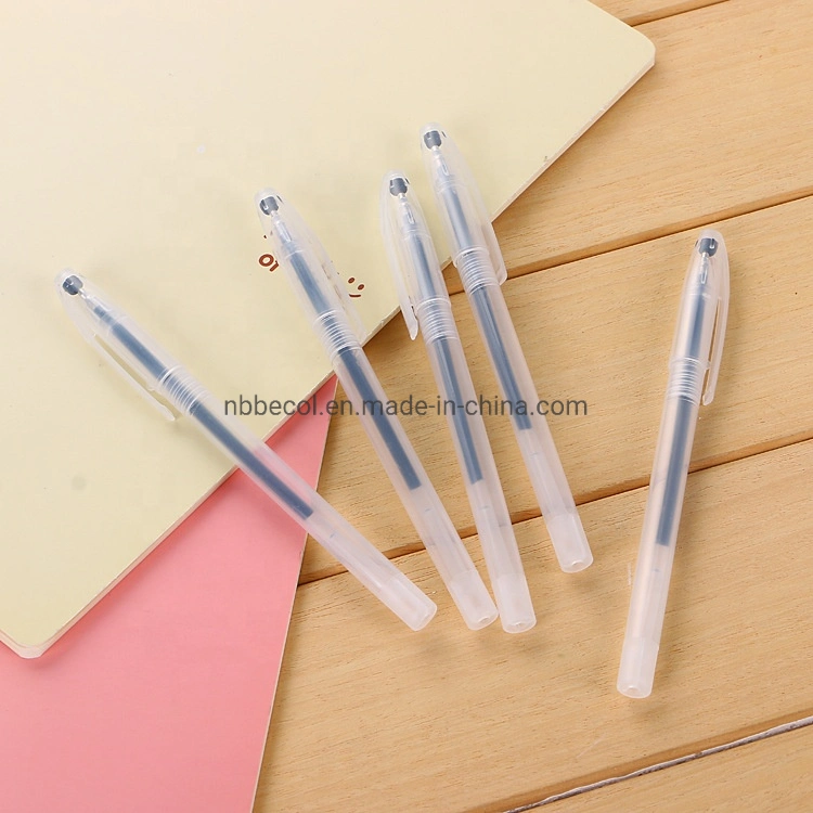 Promotional Simple Plastic Gel Ink Pen with Cheap Price for School