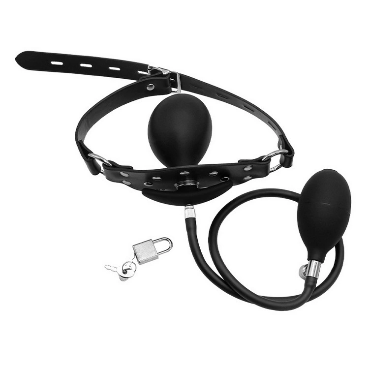 Plugue Inflável de Silicone Bola Macia Grau Alimentício Bdsm Mordaças de Boca Brinquedos Sexuais para Adultos Brinquedos Sexuais para Homens