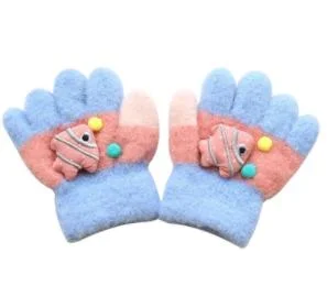 0-3 Year Old Children's Warm Winter Cute Thick Skin-Friendly Gloves