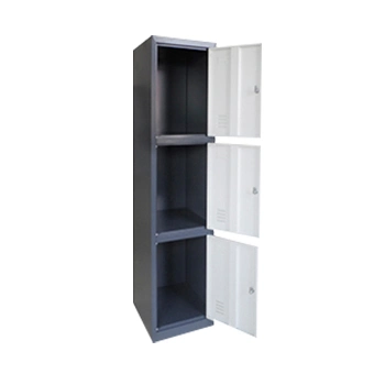 3 Puerta de almacenamiento de huellas dactilares Cheap Metal Almirah Archivado Cabinet