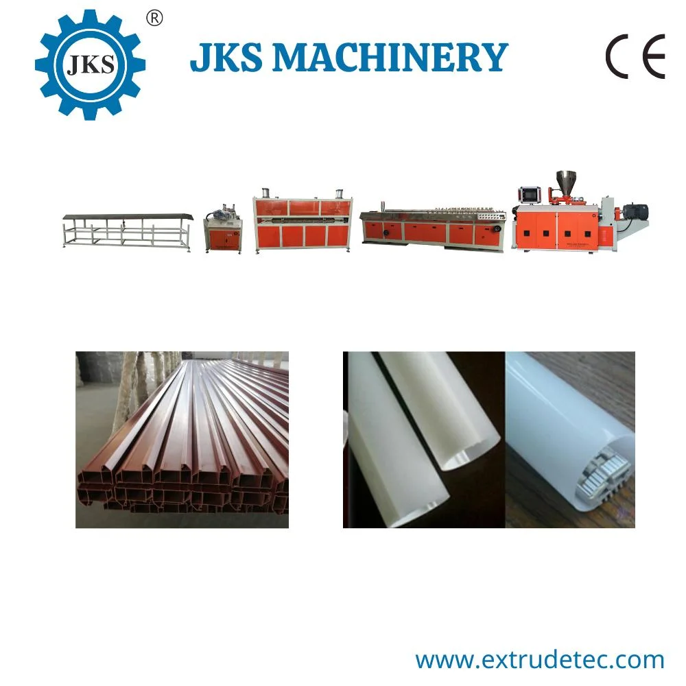 High quality/High cost performance  Automation Plastic PVC Water Stop Making Machine / WPC Door Frame Hollow Ceiling Profile Extrusion Production Line Manufacturer in China